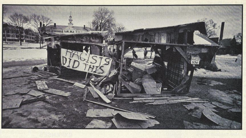Shanties on the Green: After The Dartmouth Review attacks (January 1986)